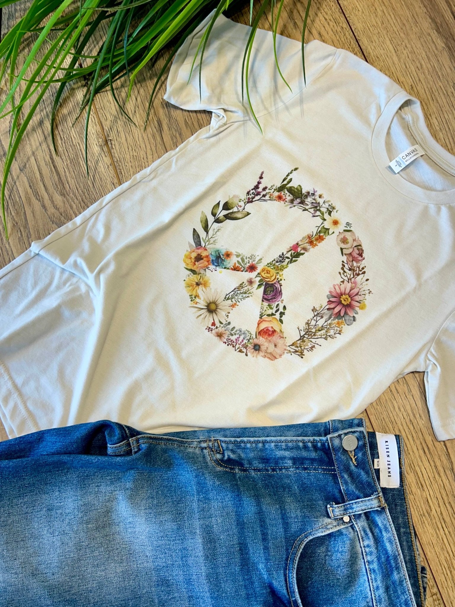 Floral Peace Graphic Tee - Foxy’s