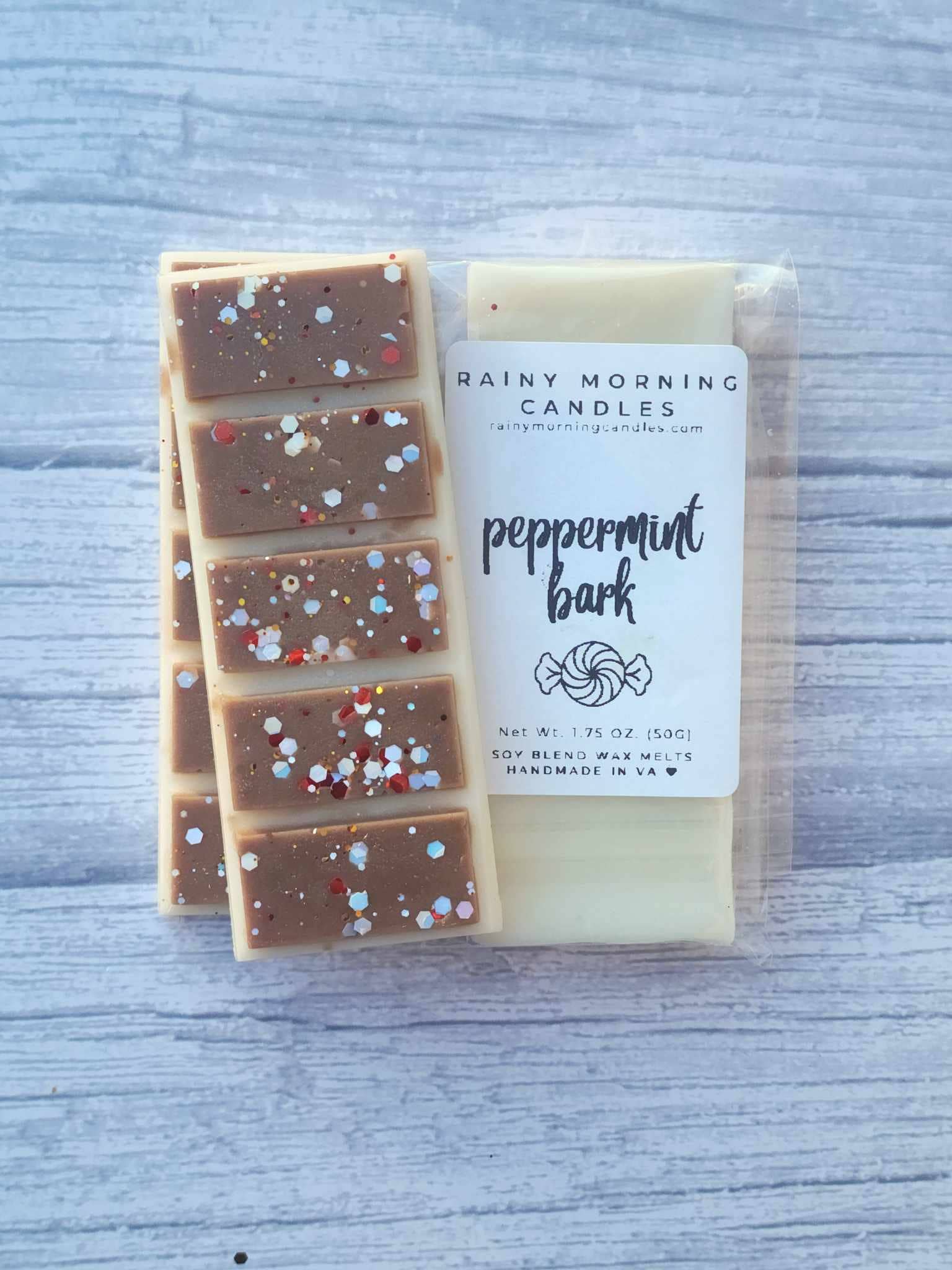 Peppermint Bark | Winter Snap Bar Wax Melts - Foxy’s