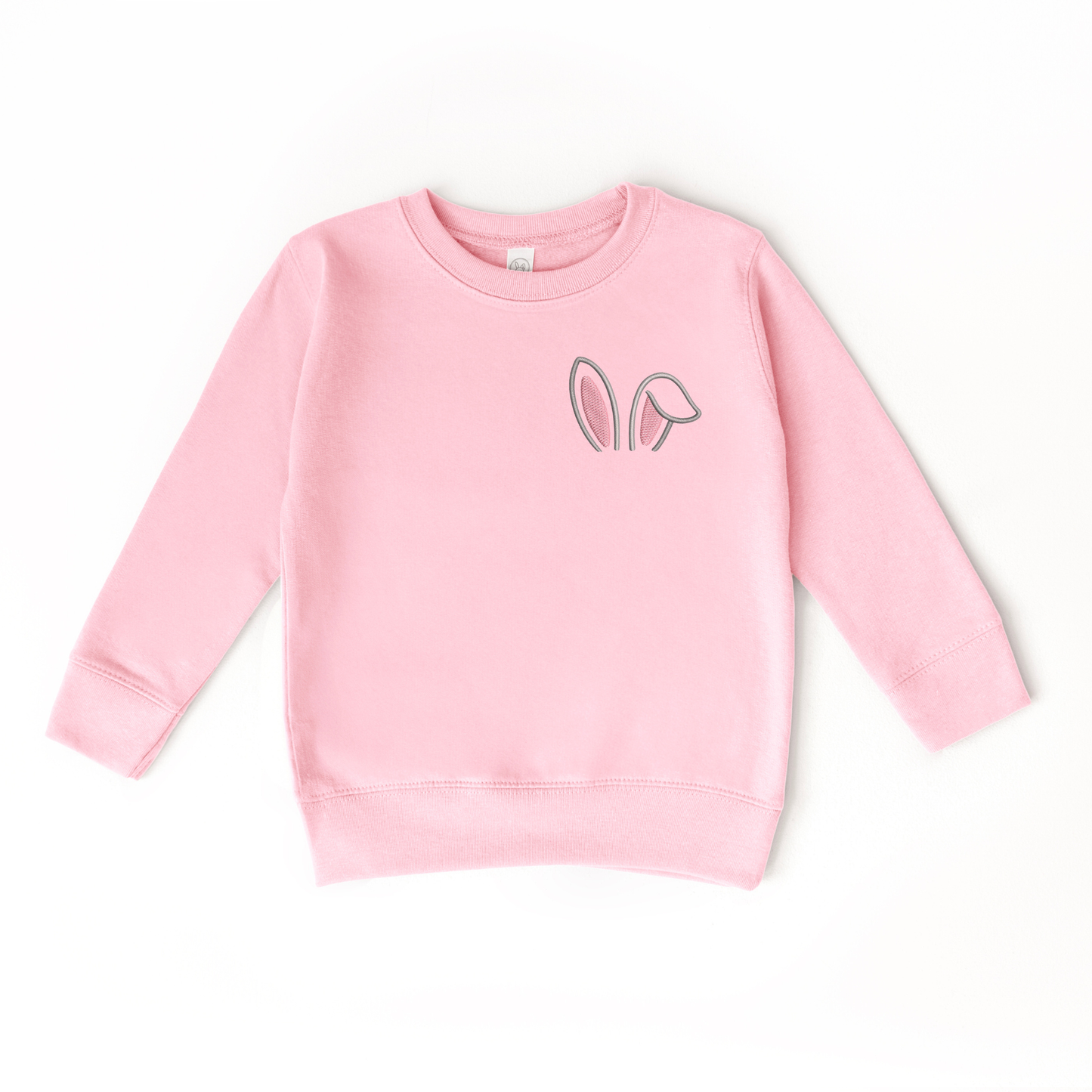 pink bunny ear Easter sweatshirt for girls