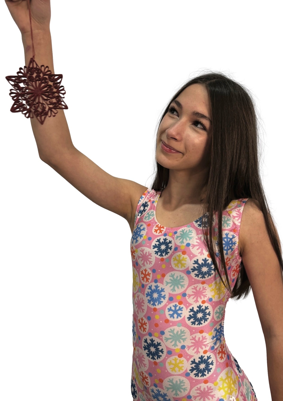 Snowflake Christmas Leotard for Girls - Foxy’s