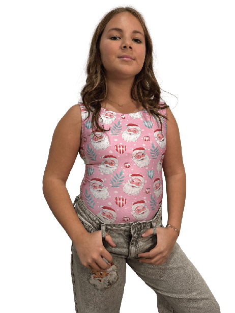 Pink Sweet Santa Christmas Leotard - Foxy’s