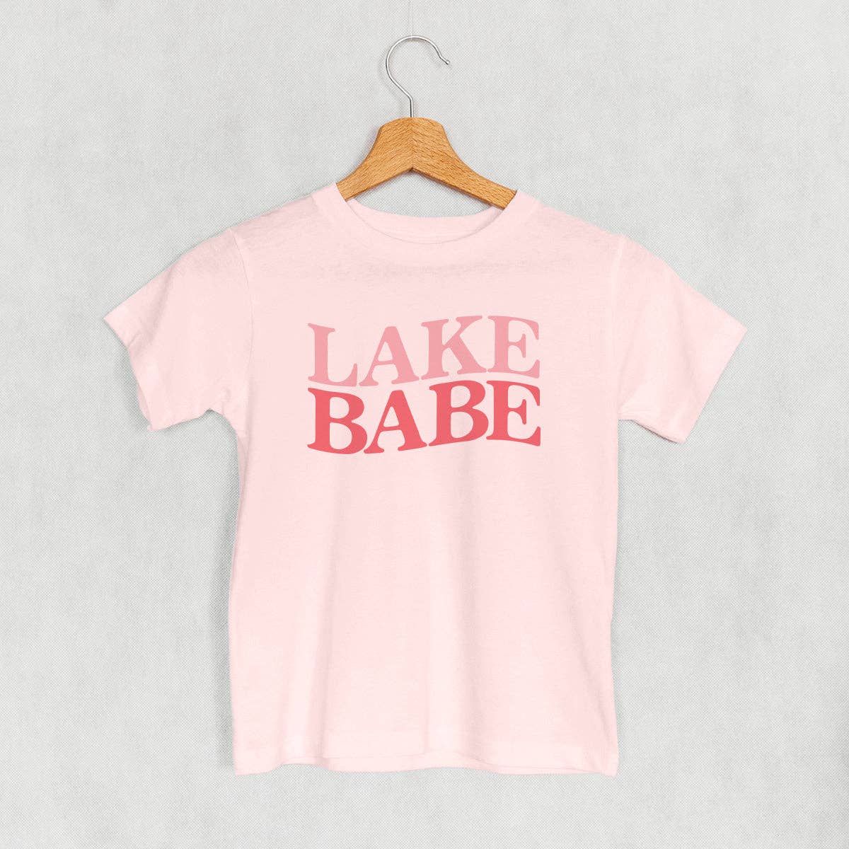 girls pink lake babe t-shirt