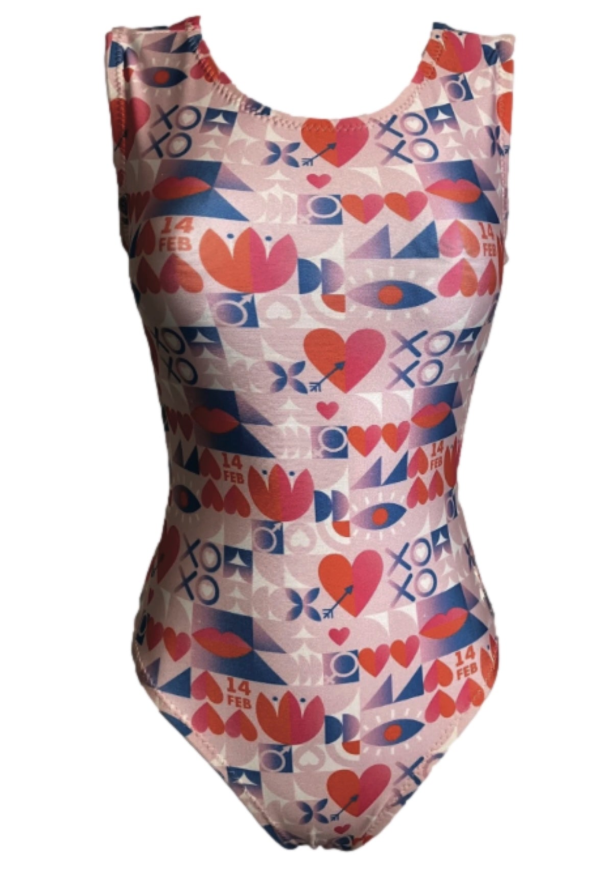 Valentine's Day Gymnastics Leotard - ❤️ Foxy's Leos - Made in USA - Foxy’s
