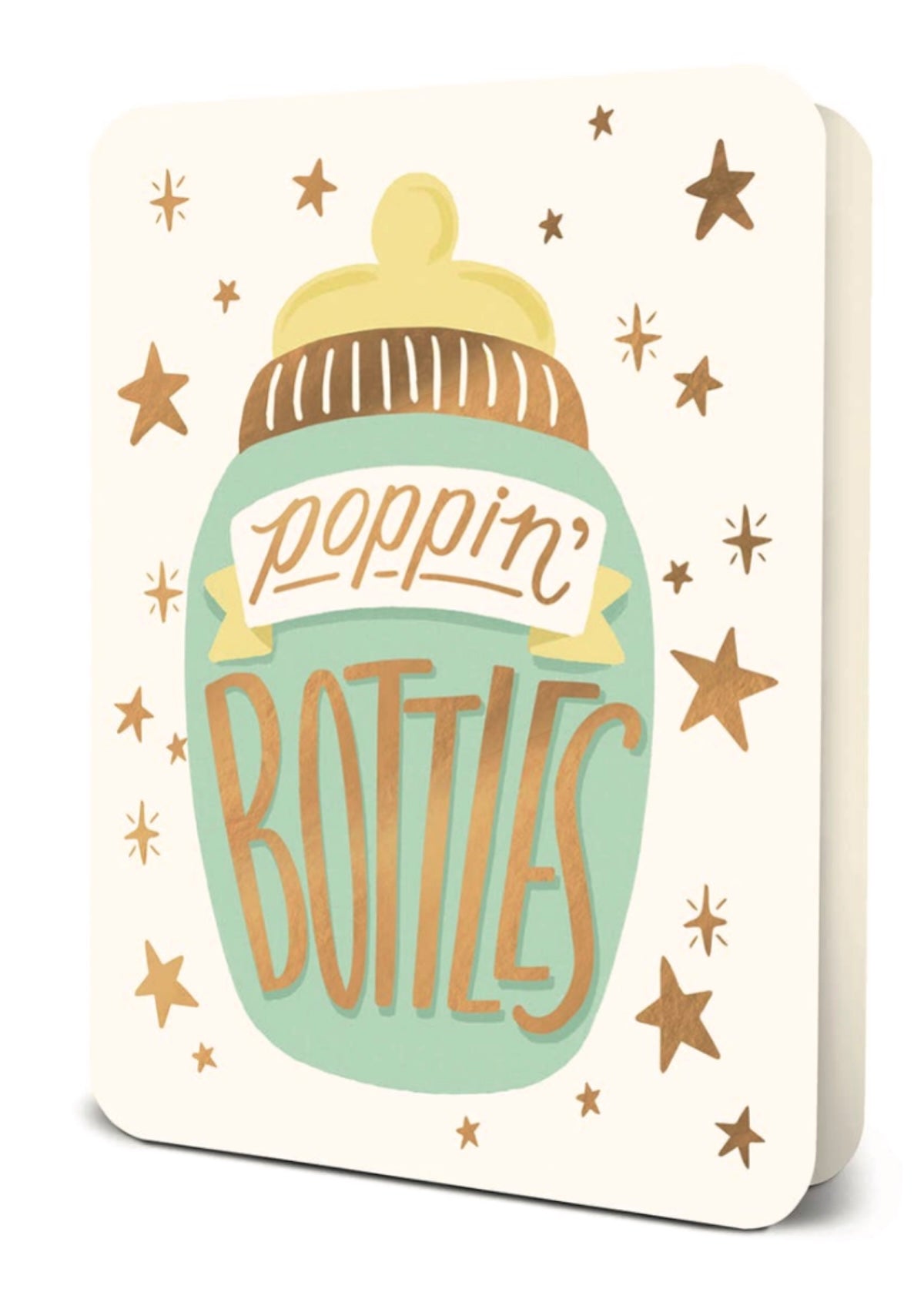 Poppin' Bottles Deluxe Greeting Card - Foxy’s