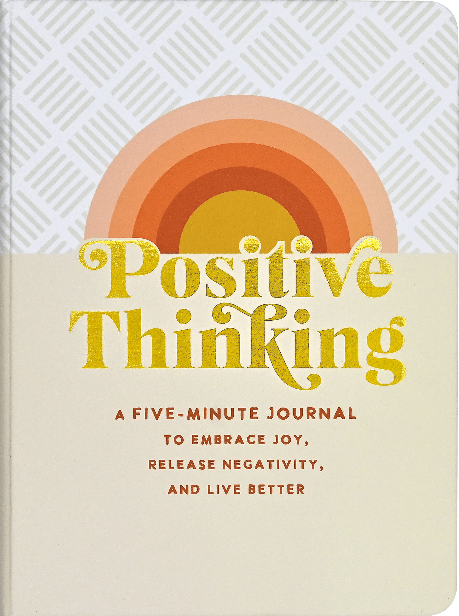 Journal titled 'Positive Thinking' with a colorful design on the cover