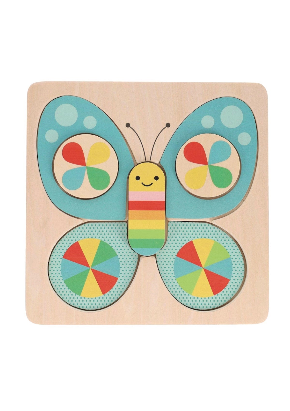 Little Butterfly Chunky Wood Puzzle for Toddlers - Foxy’s