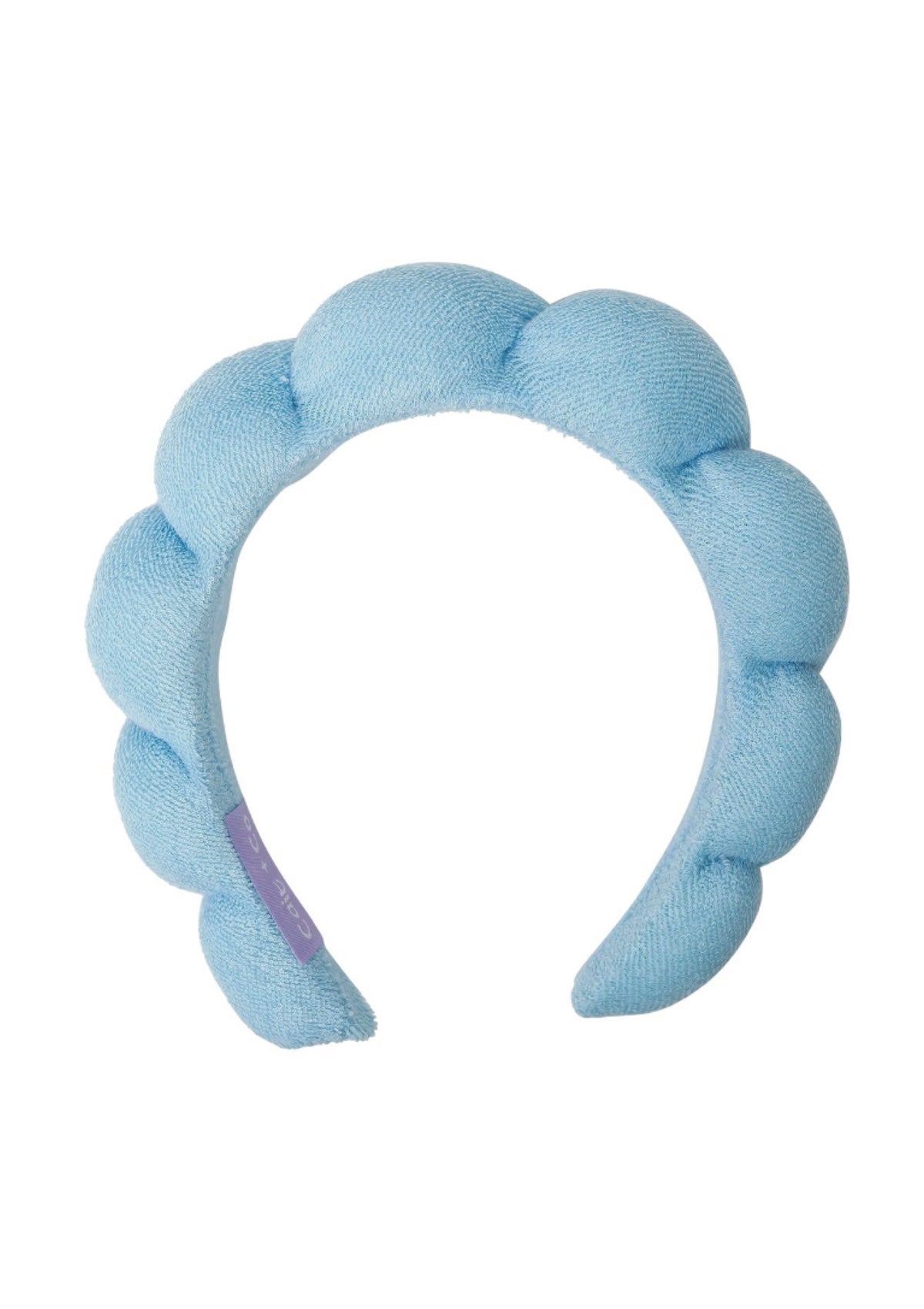 Plush Spa Headband - Sapphire Blue - Soft Terry Cloth for Skincare & Makeup - Foxy’s