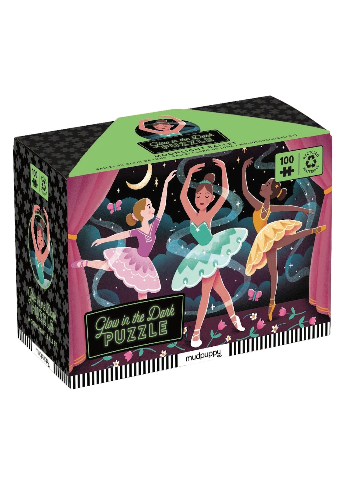 Moonlight Ballet 100 Piece Glow in the Dark Puzzle - Foxy’s