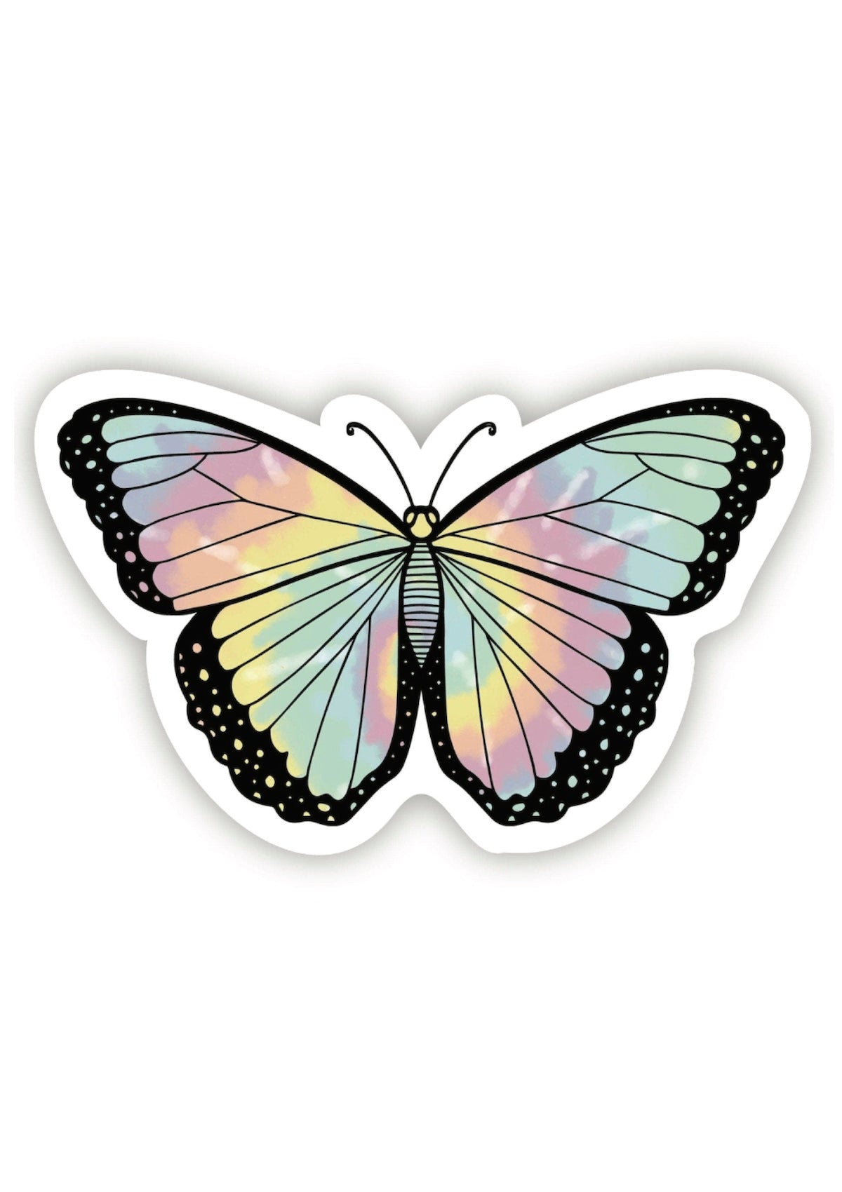 Butterfly Tie Dye Sticker - Aesthetic Vinyl Decal for Water Bottles, Laptops & More! ✨ - Foxy’s