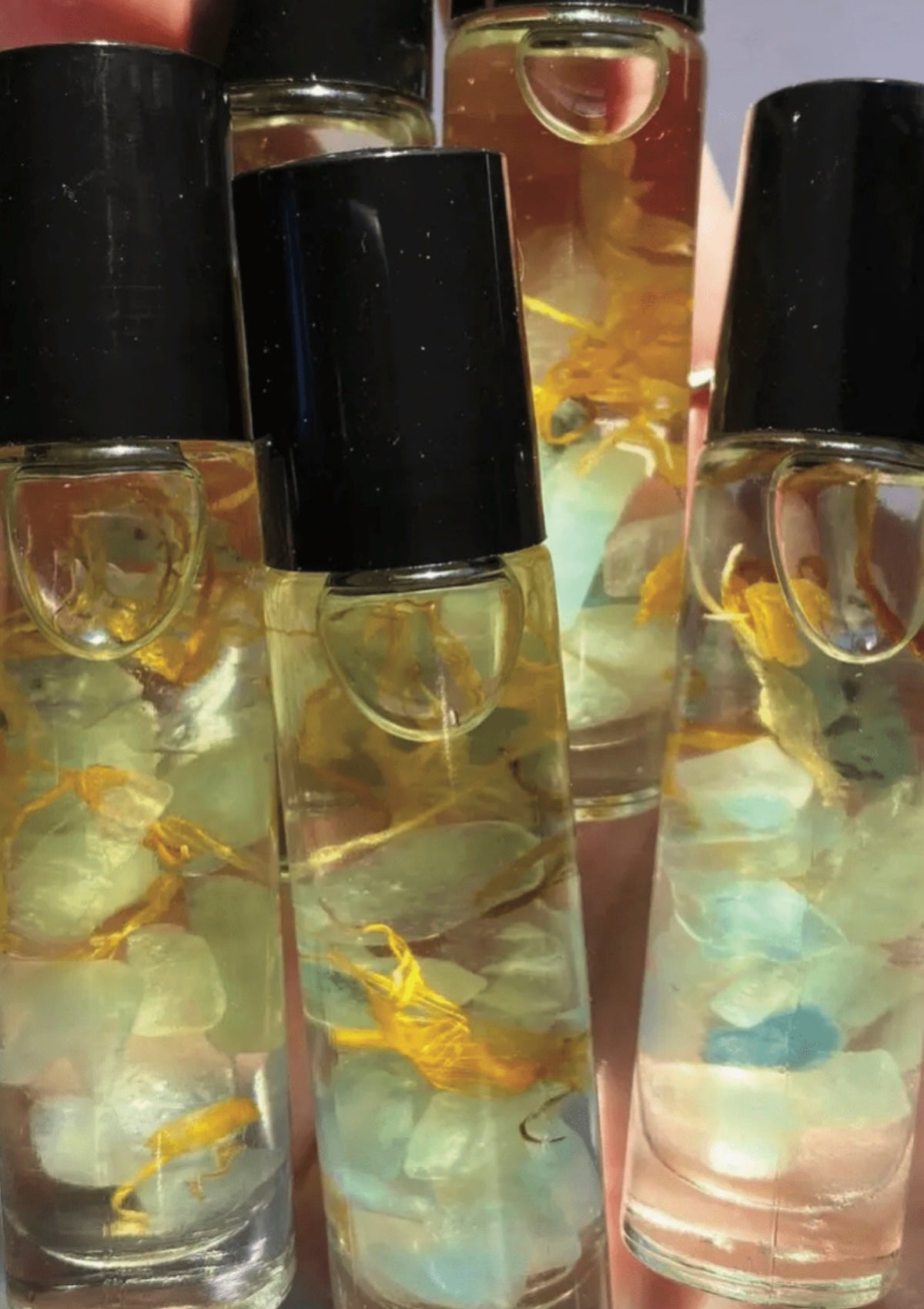 Aquamarine Rollerball Perfume: Coconut, Apple & Berry Scent, 10ml - Foxy’s