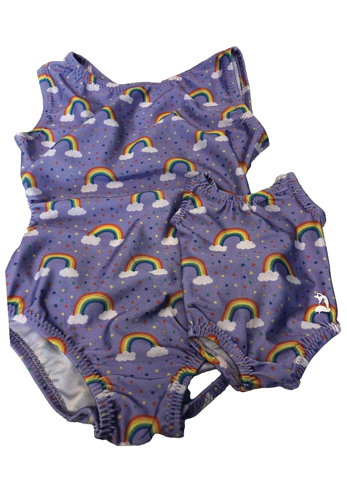 Over the Rainbow Leotard Set for Toddlers + Matching Doll Leo | Foxy's Leotards - Foxy’s