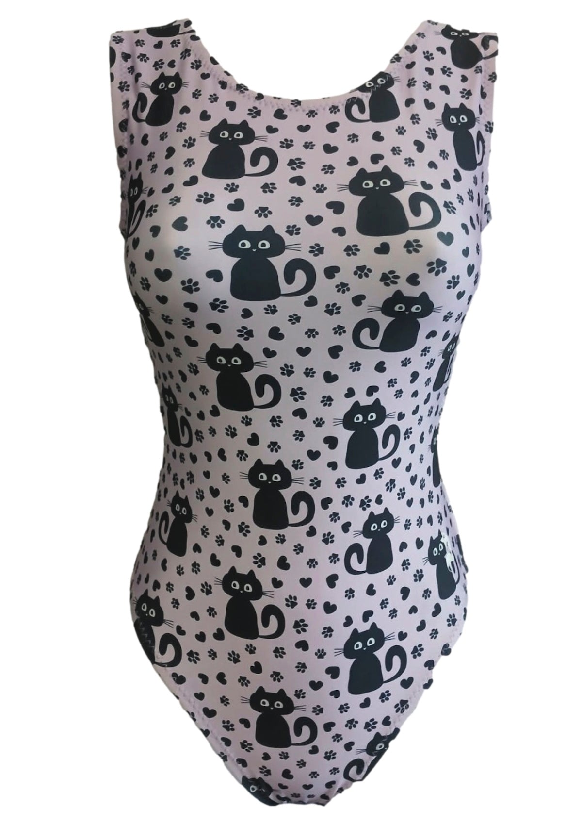 Purrrfectly You Leotard - Girls' Gymnastics Leotard with Cute Cat Print - Foxy's Leos - Foxy’s