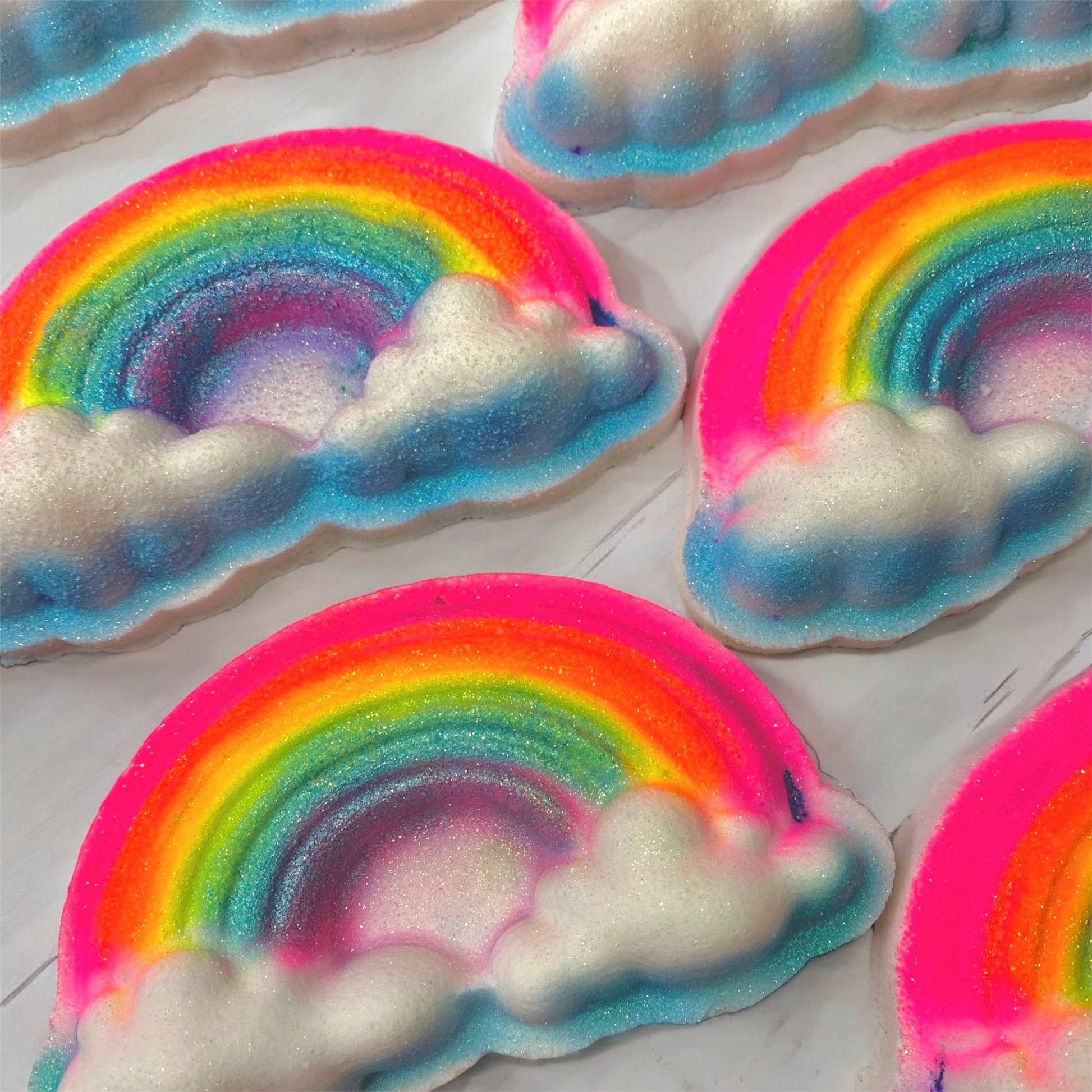 rainbow bath bombs