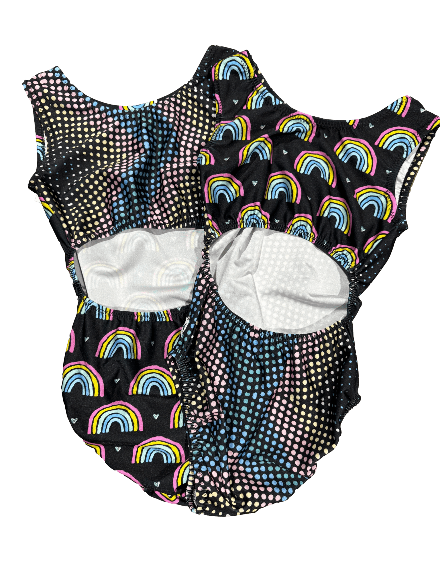 Rainbow Ellipses Gymnastics Leotard - VICE VERSA Foxy's Leotards - Choose Your Style! - Foxy’s