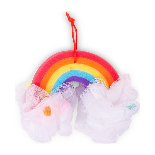 rainbow bath loofah