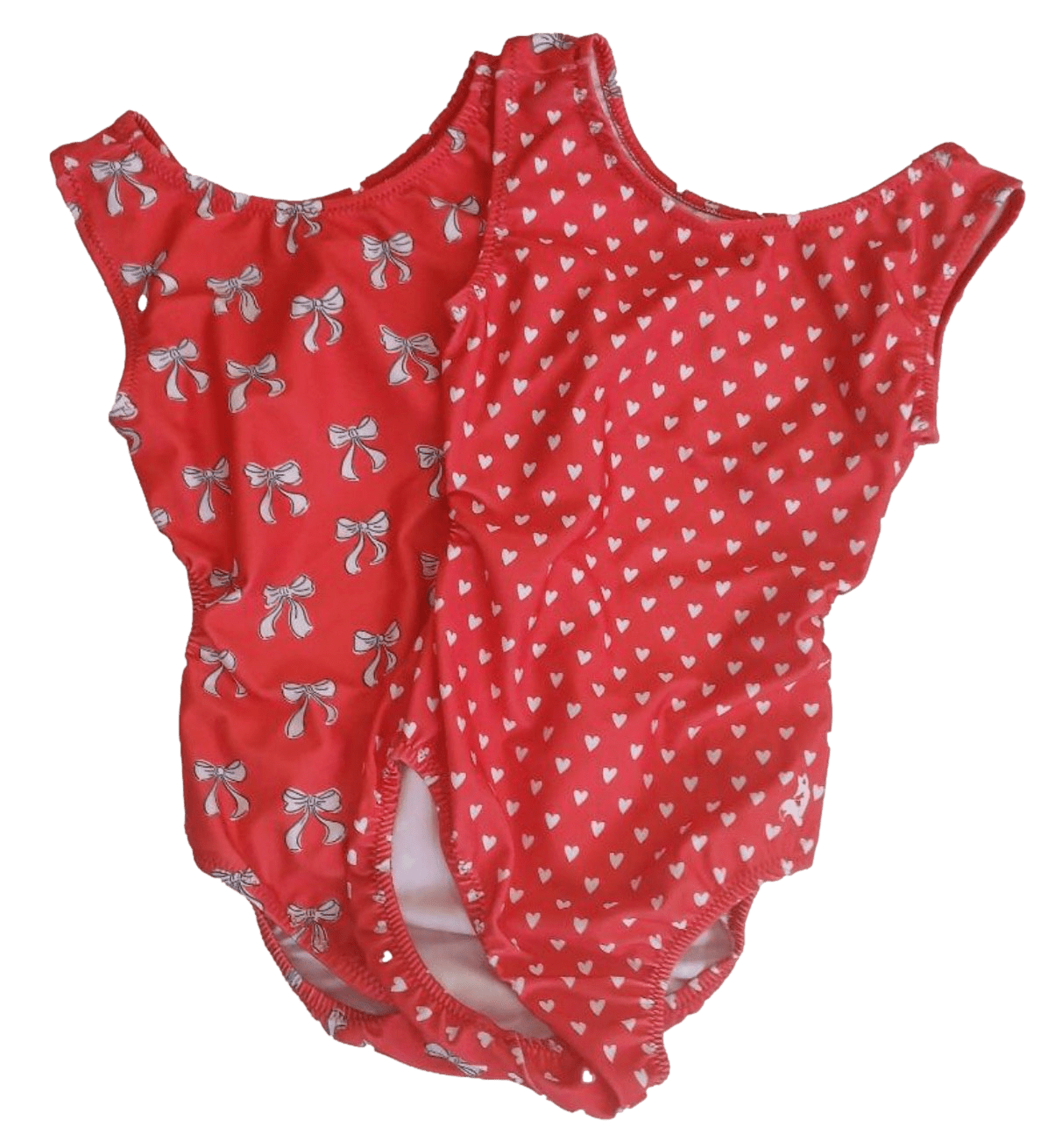 Red Hearts & Bows Vice Versa Foxy's Leotard for Girls Gymnastics - Which Will You Choose - Foxy’s