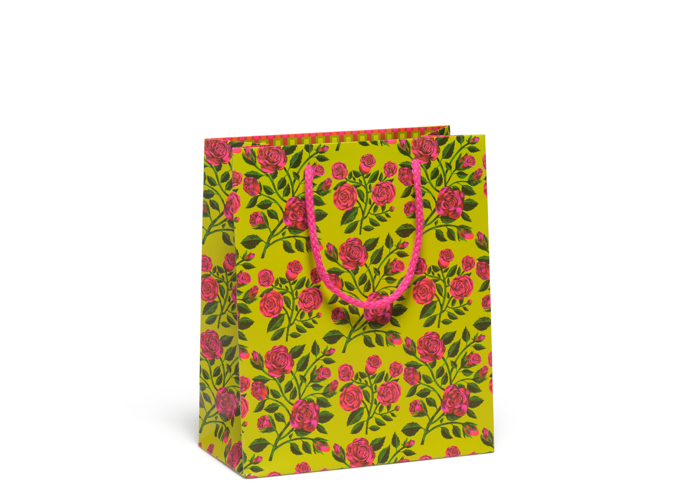 medium size gift bag with roses