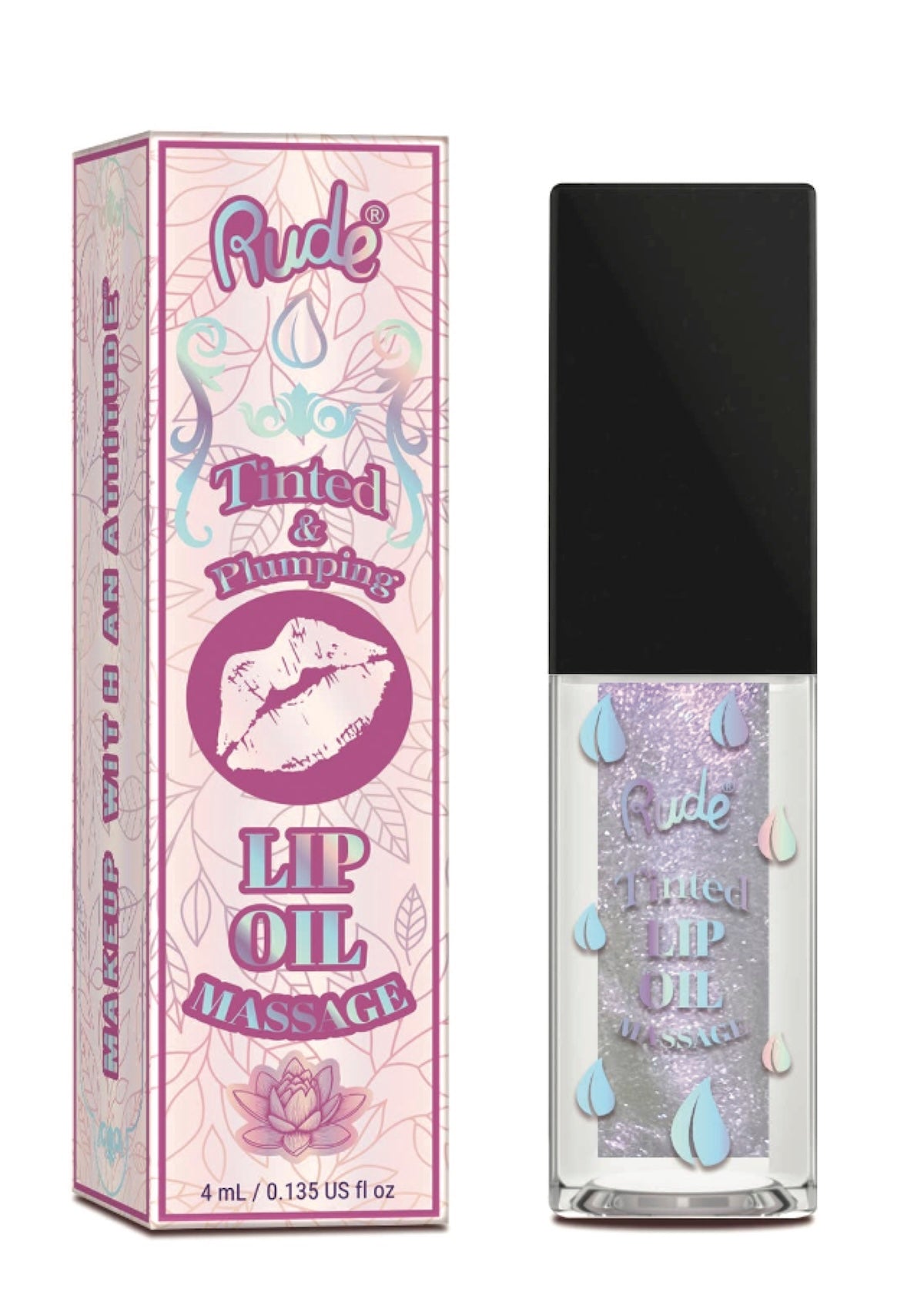 Lip Oil Massage Tinted & Plumping Lip Oil - Foxy’s