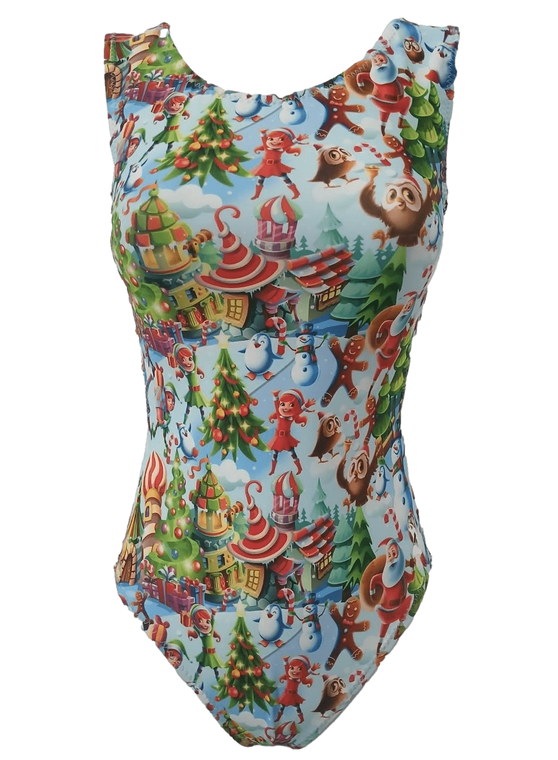 Santa's Wonderland Christmas Leotard for Gymnastics and Dance - Foxy’s