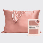 red blush satin pillowcase