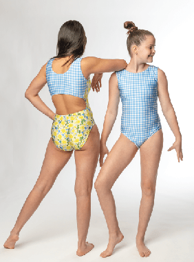 Daffodil Gingham Vice Versa Foxy's Leotard (Which Will You Choose? - Foxy’s