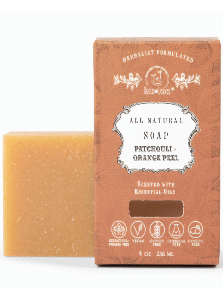 Organic Vegan "Patchouli + Orange" Bar Soap - Foxy’s