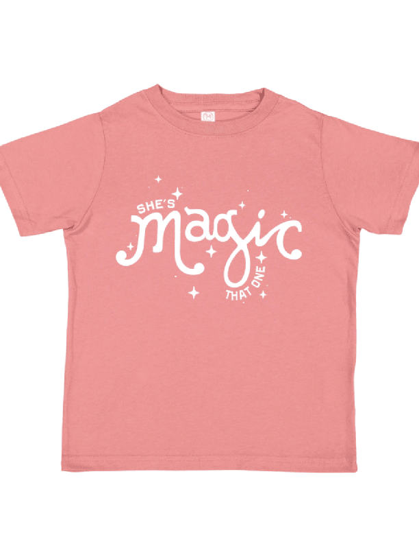 She is Magic Girls Tee - Foxy's Leotards - Mauve - Gymnastics & Dance - Foxy’s