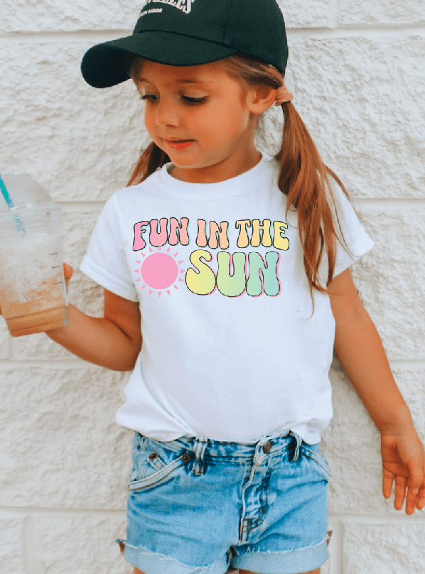 Girls' Fun in the Sun Graphic Tee - Summer Vibes! - Foxy’s