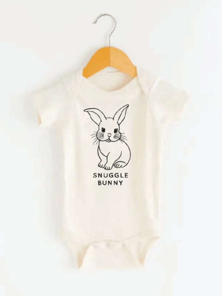 Snuggle Bunny Baby Bodysuit - Soft Cotton Easter Gift Onesie - Foxy’s