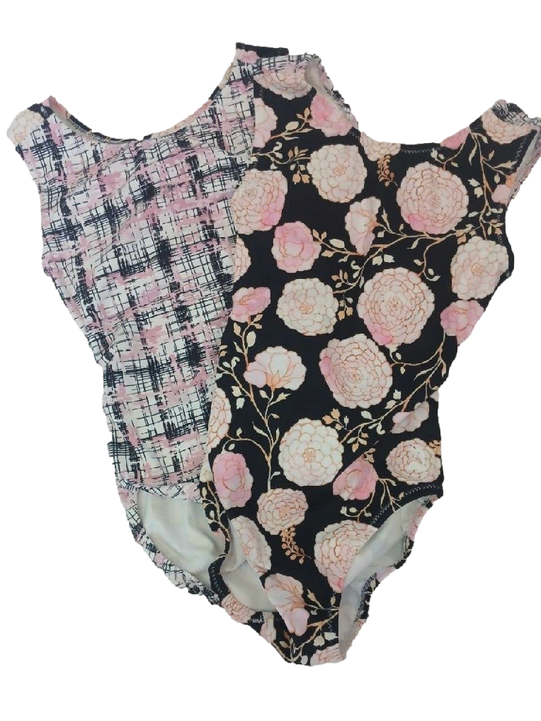 ULTRA SOFT Vice Versa Peonies Gymnastics Leotard
