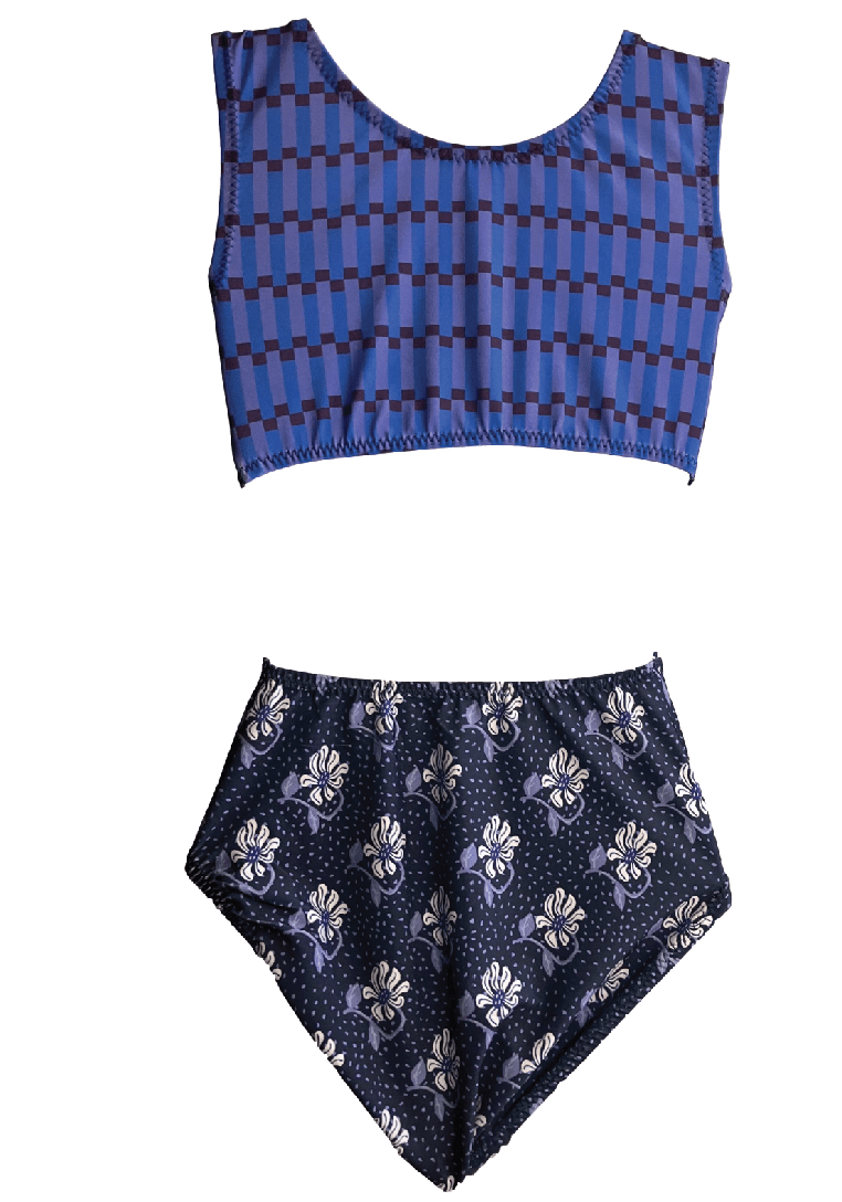 Navy Floweria Gymnastics Leotard - Girls & Women's Floral Leotard - Made in USA - Foxy’s