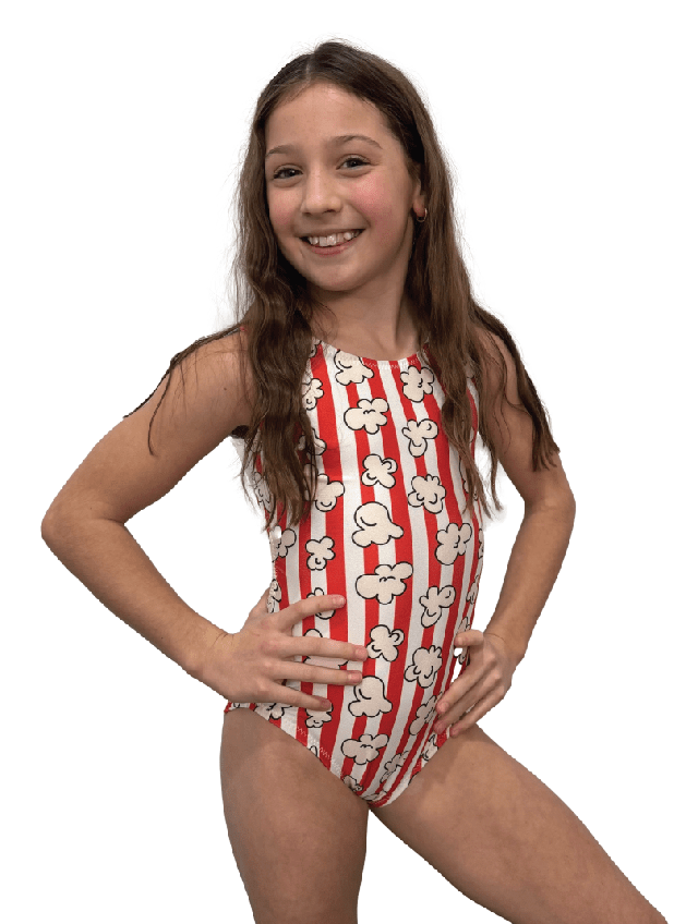 NetFlips & Chill Popcorn Vice Versa Leotard (Which One Will You Choose?) - Foxy’s