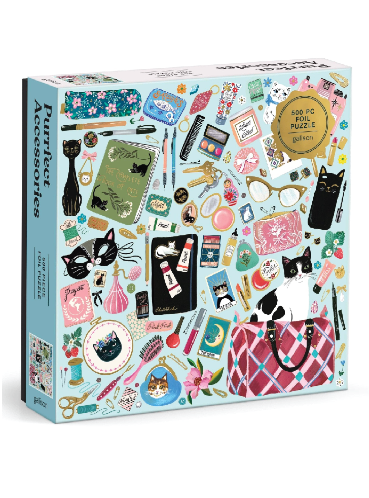 Purrfect Accessories 500 Piece Foil Puzzle - Foxy’s
