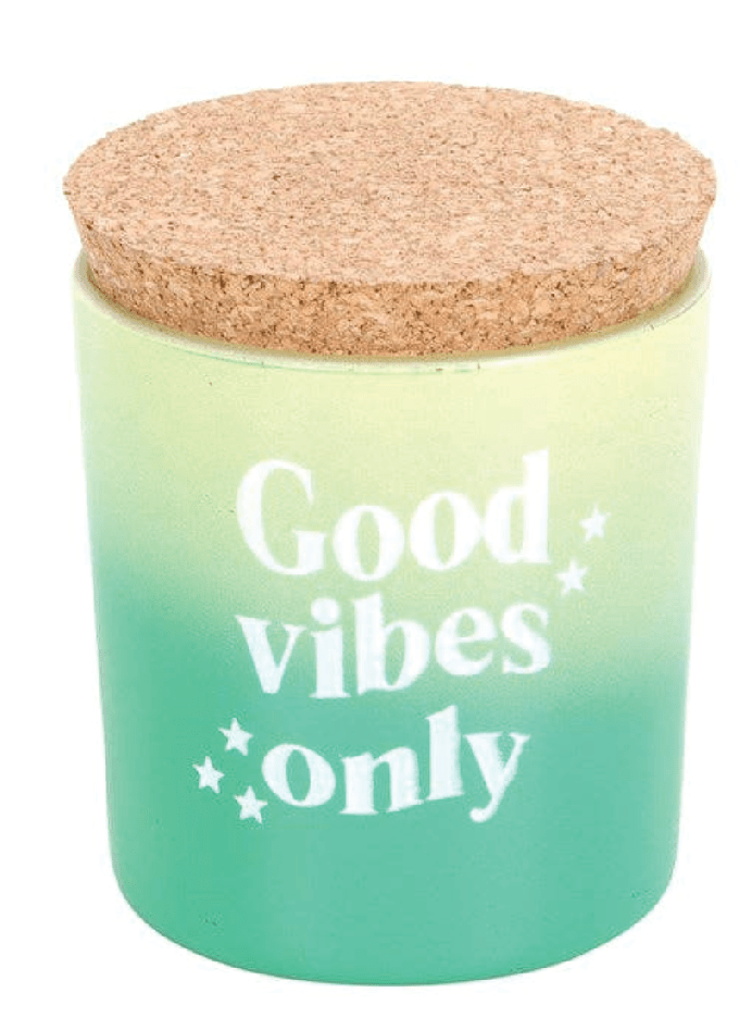 Good Vibes Only! Mandarin Bergamot Scented Candle - 20 Hour Burn Time - Foxy’s