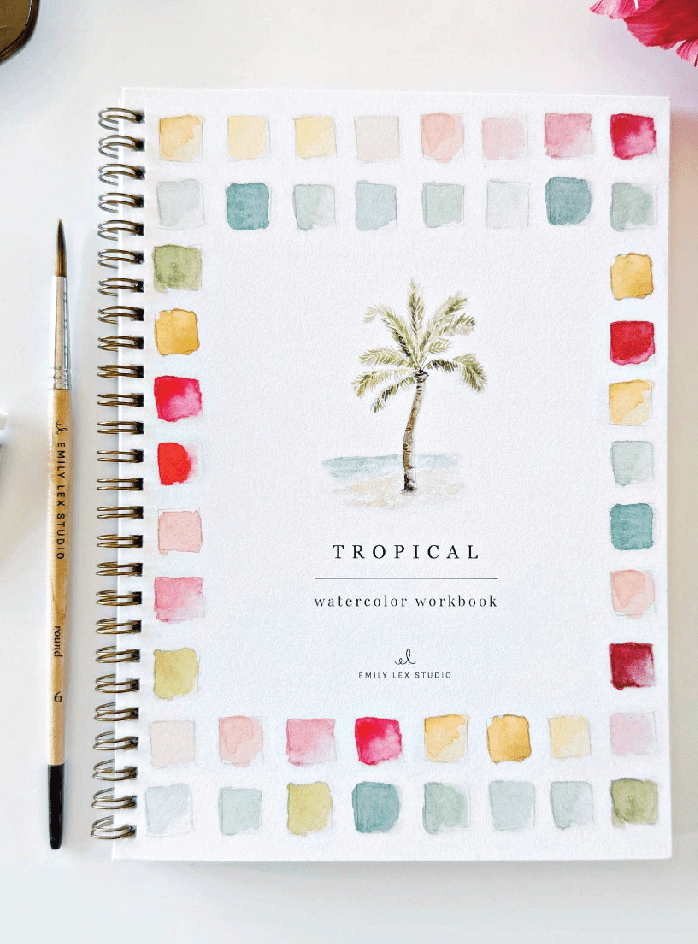 Tropical watercolor workbook - Foxy’s