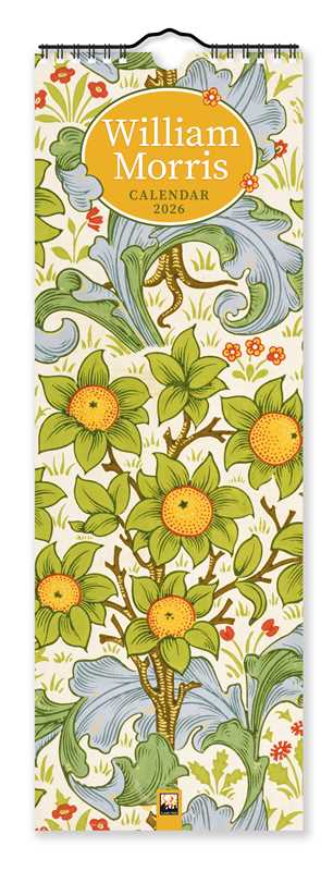 William Morris Slim Calendar 2026 (Art Calendar) by - Foxy’s