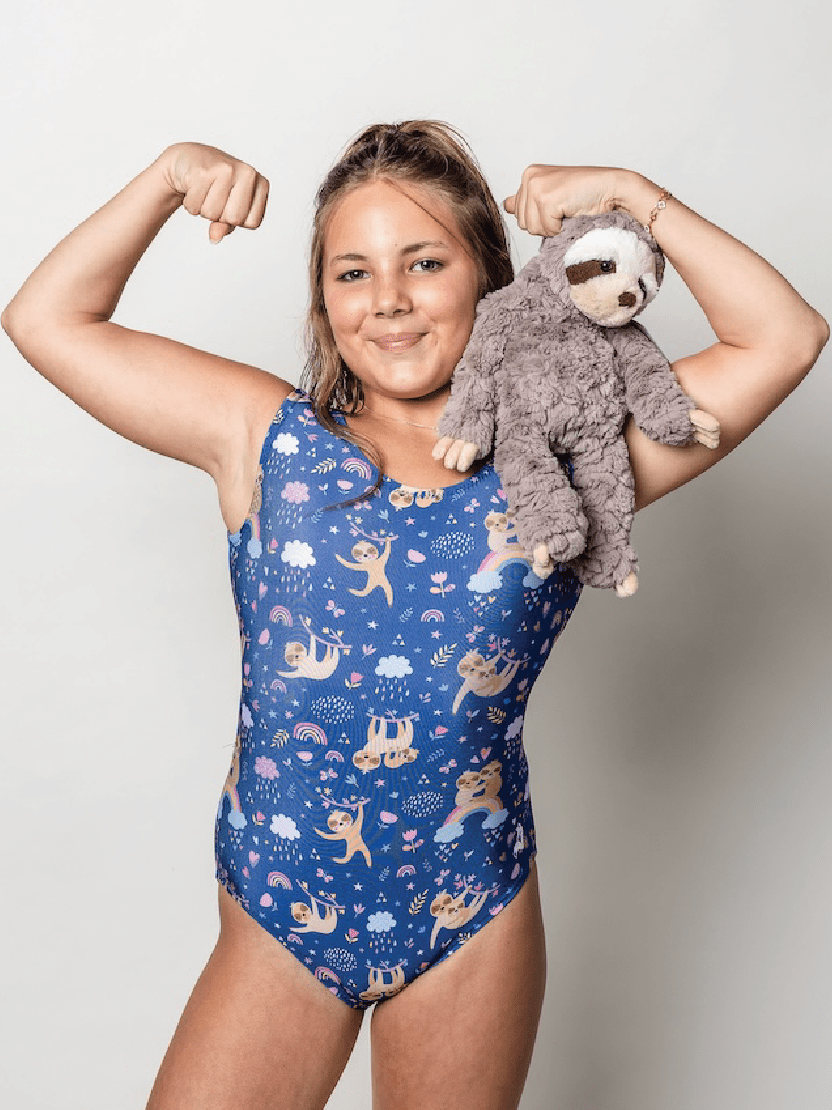 Sloth Love Leotard - Gymnastics Leotard for Girls - Foxy's Leos - Made in USA - Foxy’s