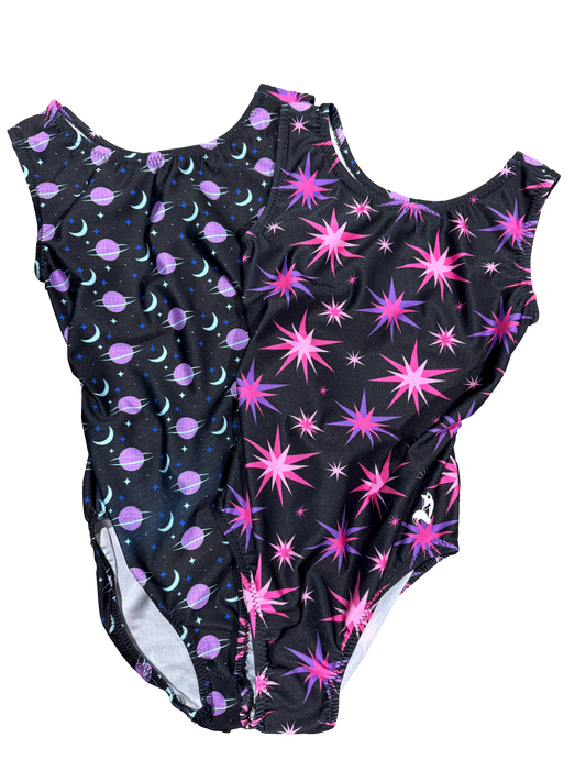 universe outer space stars leotards