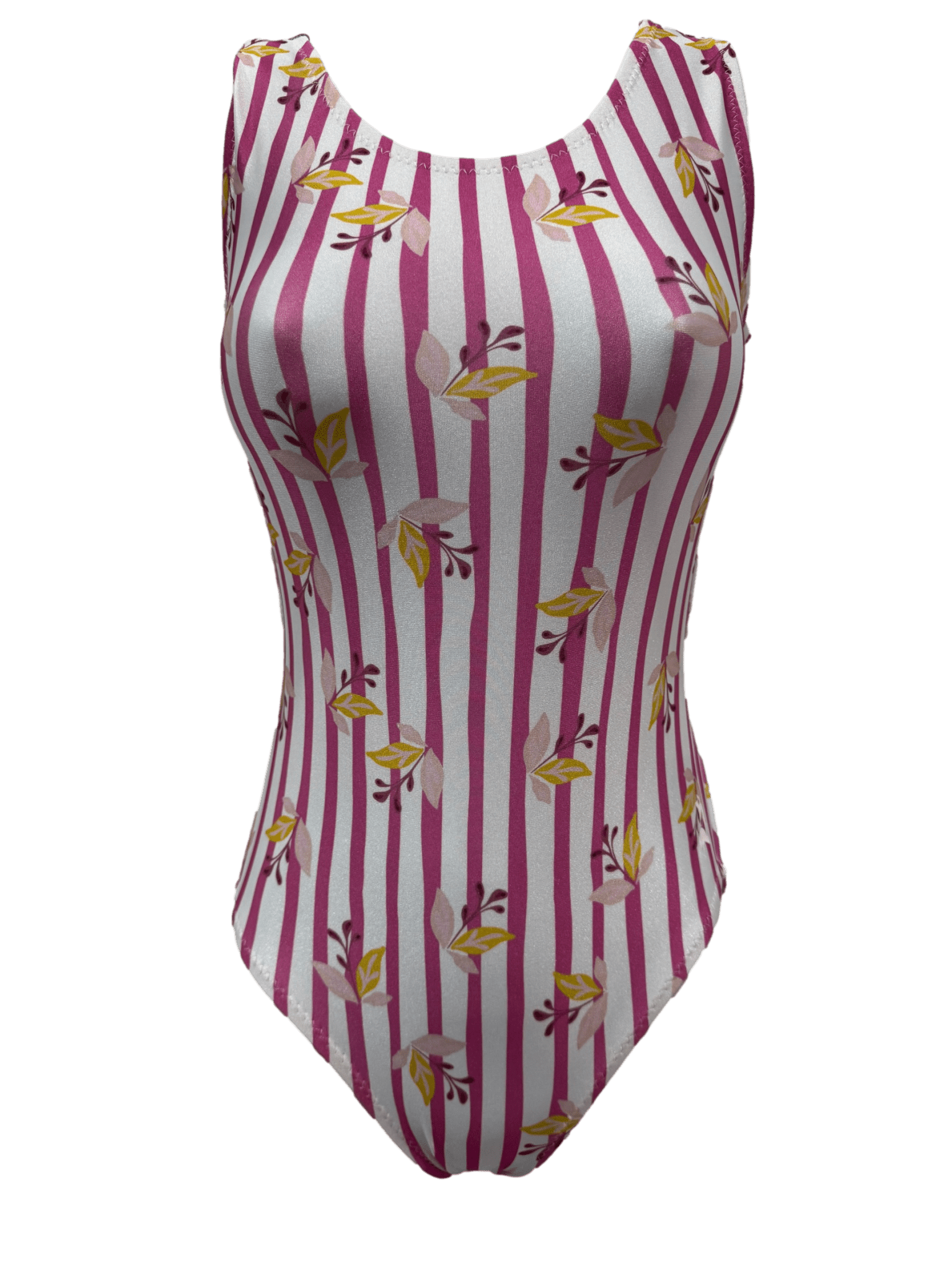 Striped Floral Foxy's Leotard - Foxy’s