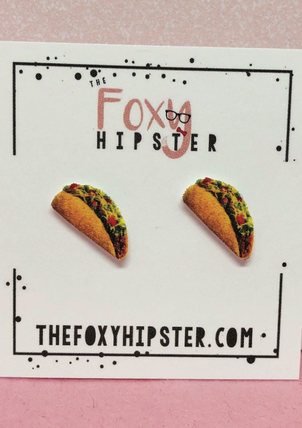Taco Earrings - Cute Food Studs - Surgical Steel Posts - Foxy’s