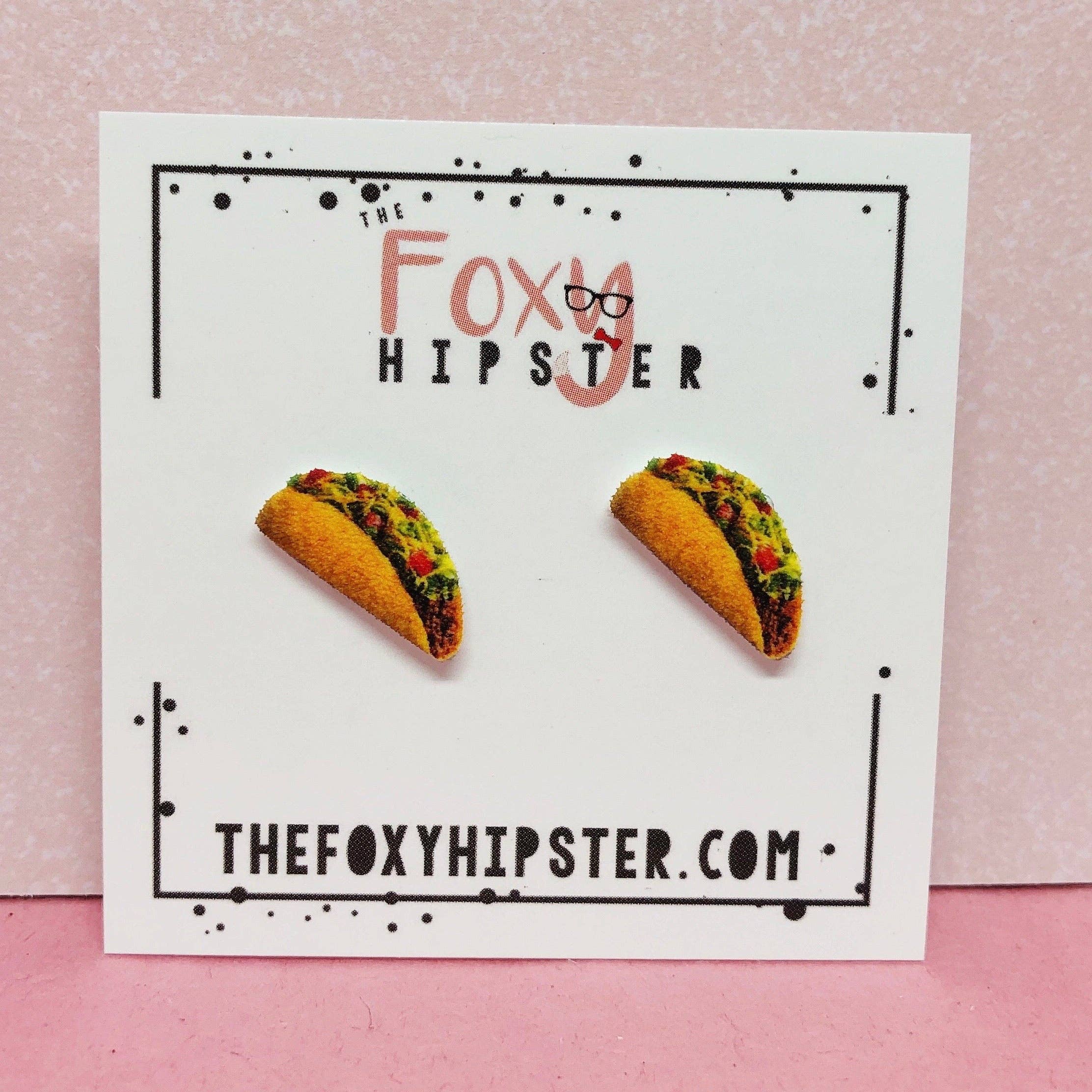 taco stud earrings