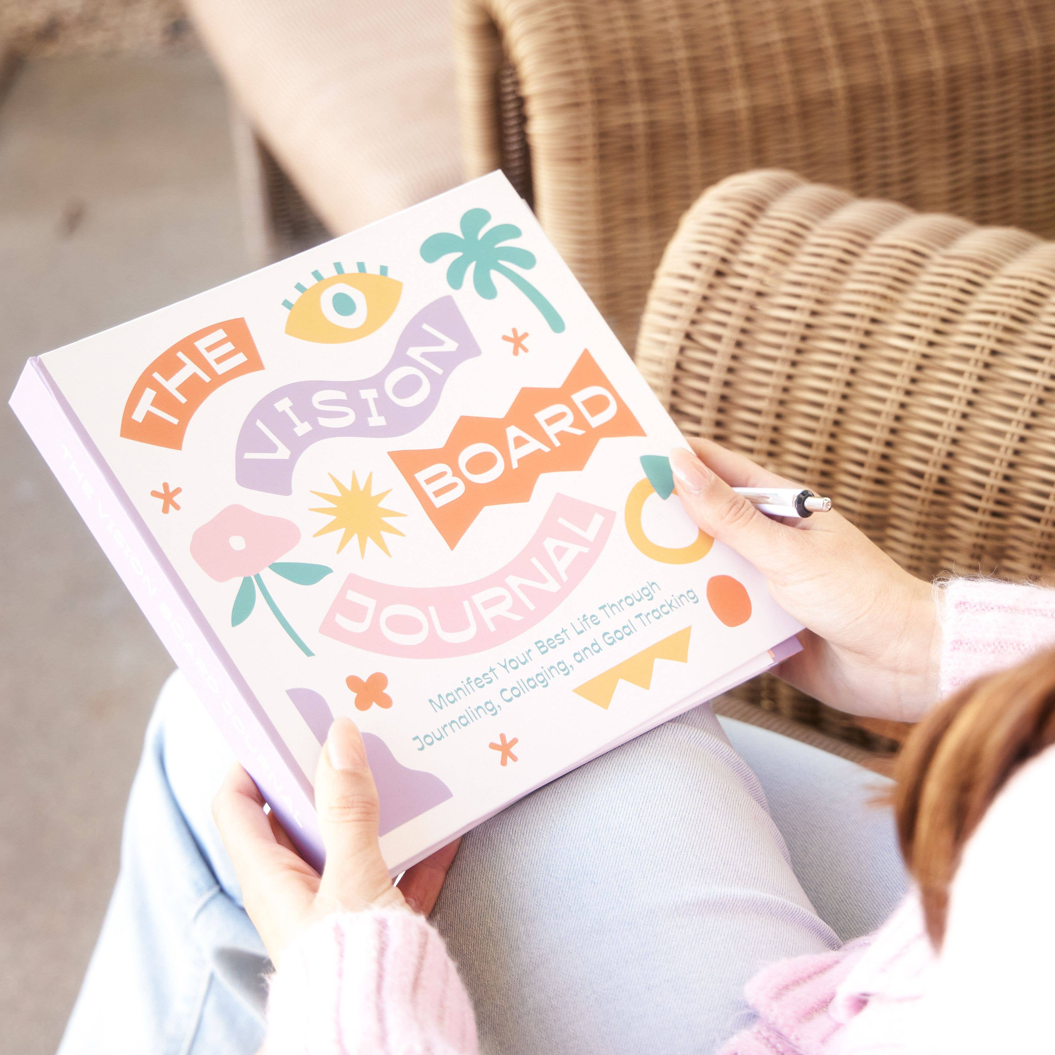the vision board spiral journal notebook