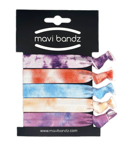 elastic tie dye hairtye bands