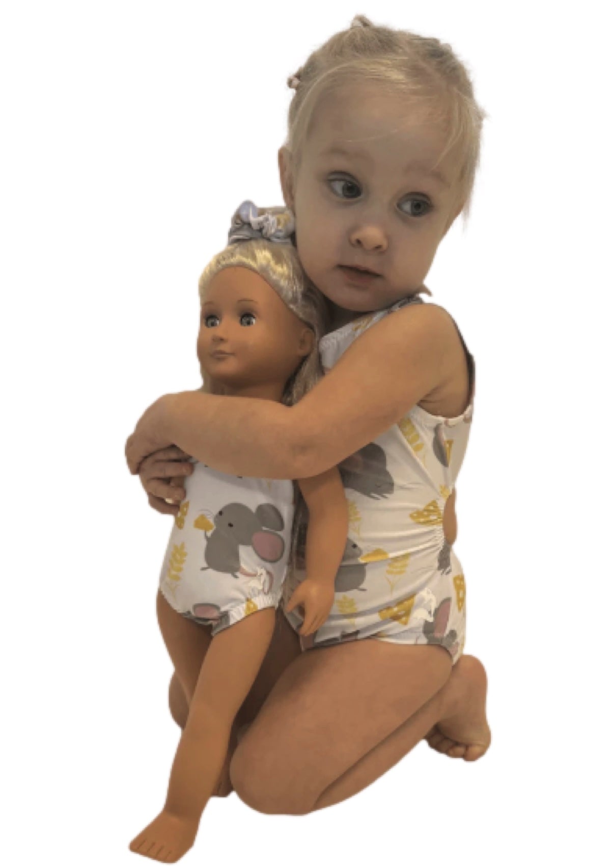Mouse & Cheese Gymnastics Leotard Set for Toddlers - Includes Doll Leotard! - Foxy’s