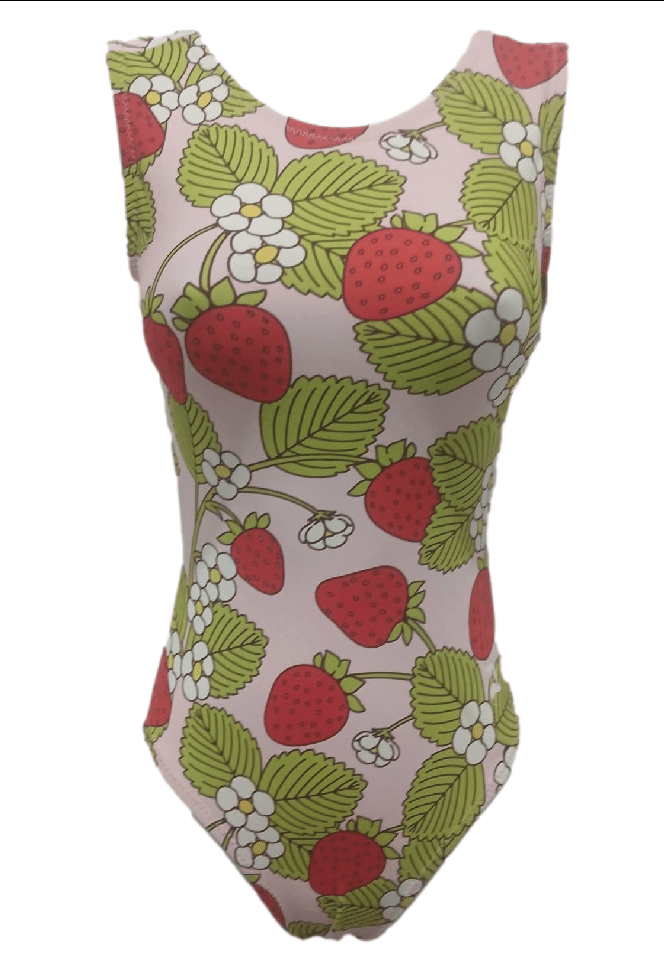 Ultra Soft Magnificent Strawberry Garden Leotard - Foxy’s