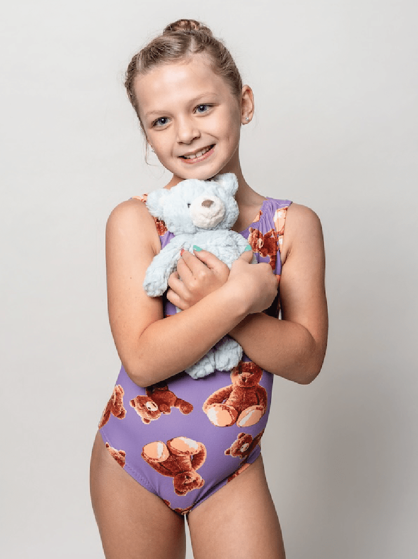 Ultra Soft Teddy Bear Gymnastics Leotard - Foxy's Leos - Foxy’s