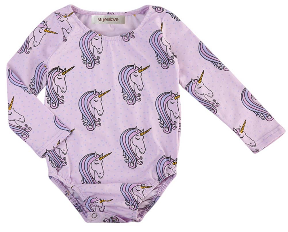 unicorn baby romper