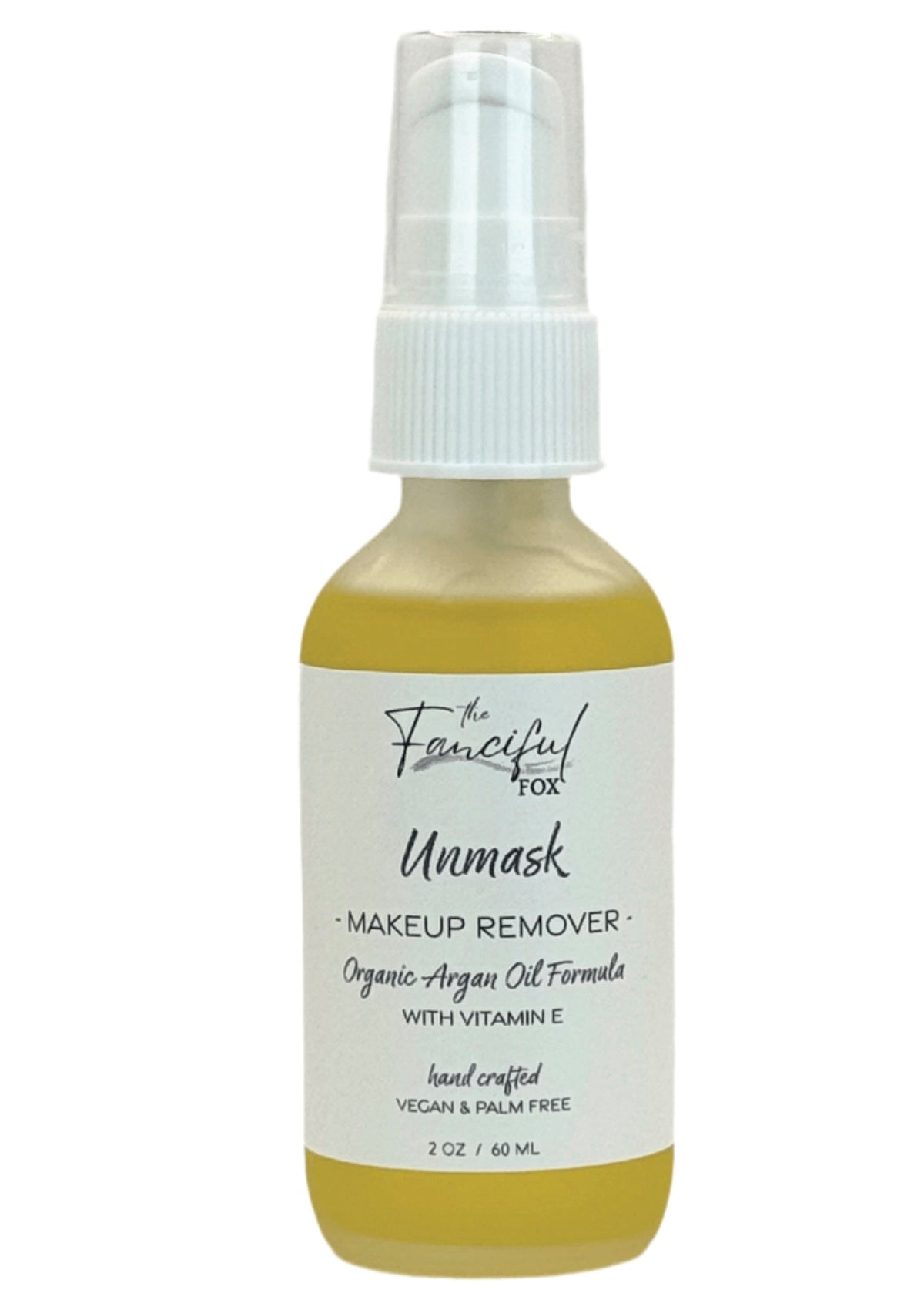 Unmask Make - Up Remover - Gentle, Organic Argan & Jojoba Oil Blend - Vegan & Palm Free - Foxy’s