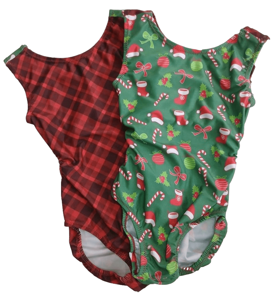 Classic Christmas VICE VERSA Plaid & Festive Leotard - Foxy’s