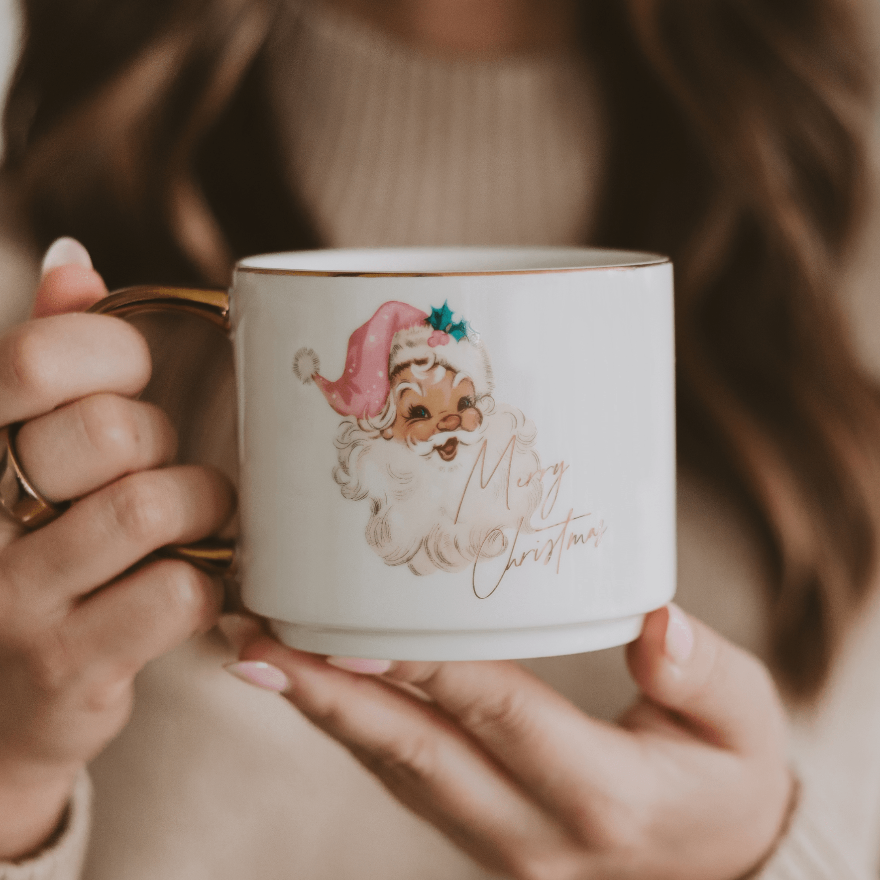 Vintage Santa Coffee Mug - Christmas Decor & Gifts
